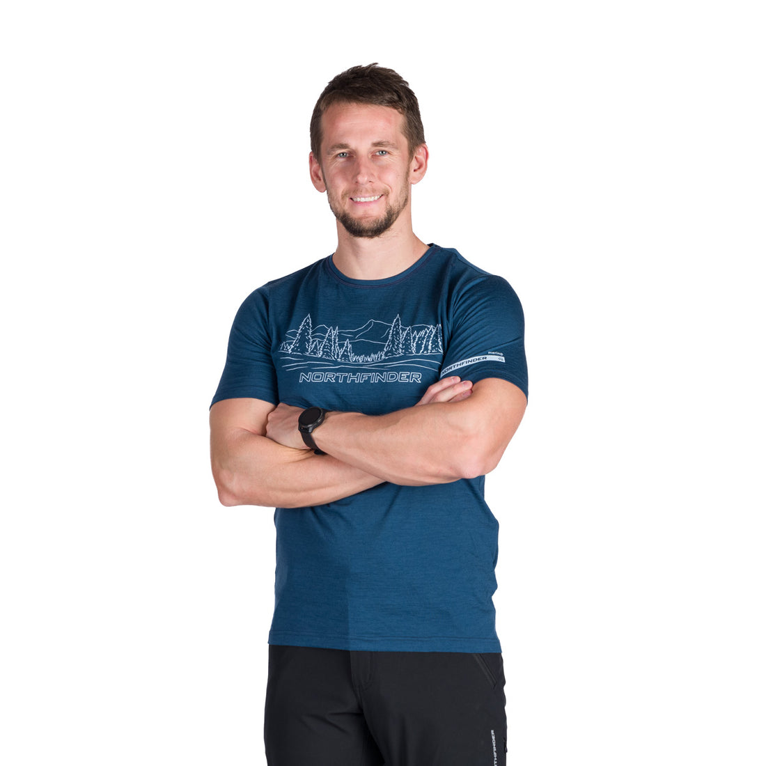 Men's outdoor merino t-shirt OLEK
