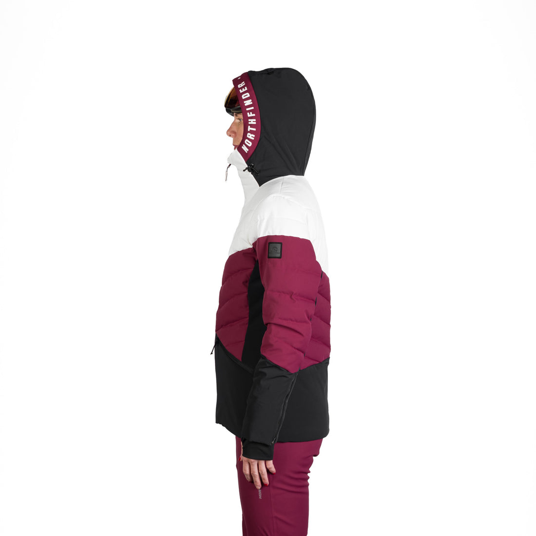 Women's quilted insulated ski jacket NANETTE