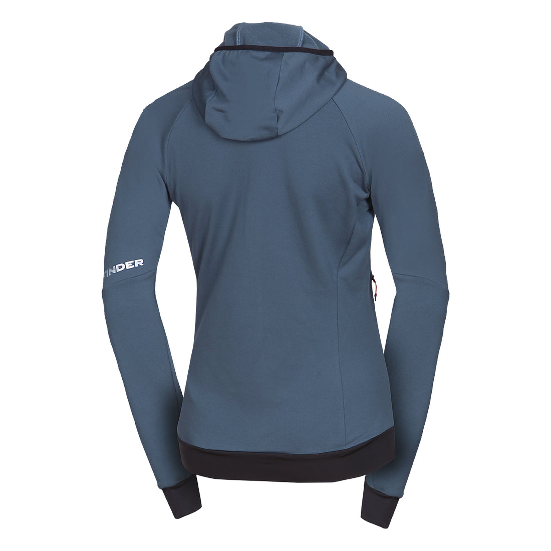 Women's ski-touring grid full-zip sweatshirt for active sports ZMRZLA