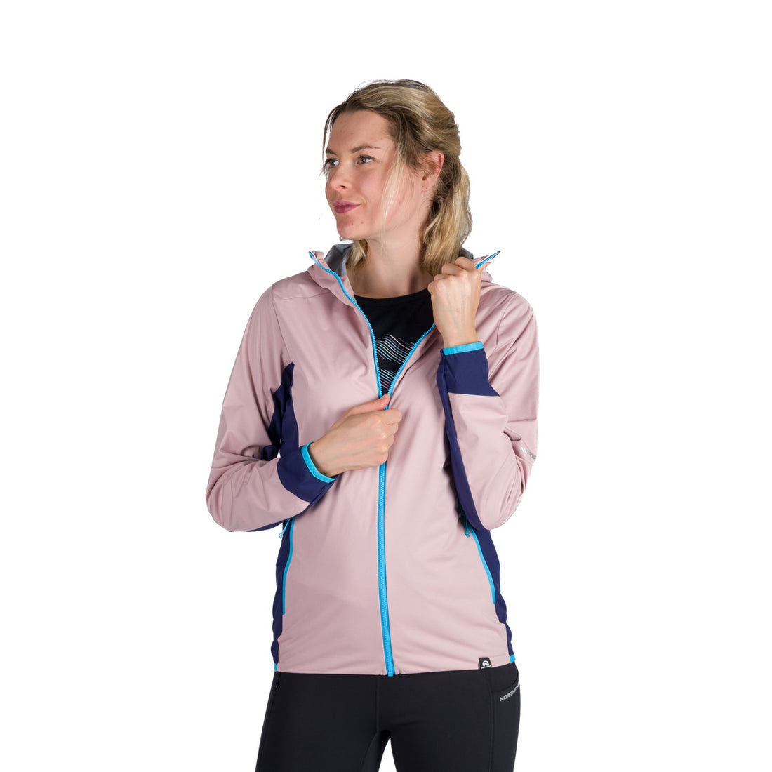 Women's trekking hybrid multisport lightweight jacket 2.5L KENDRA