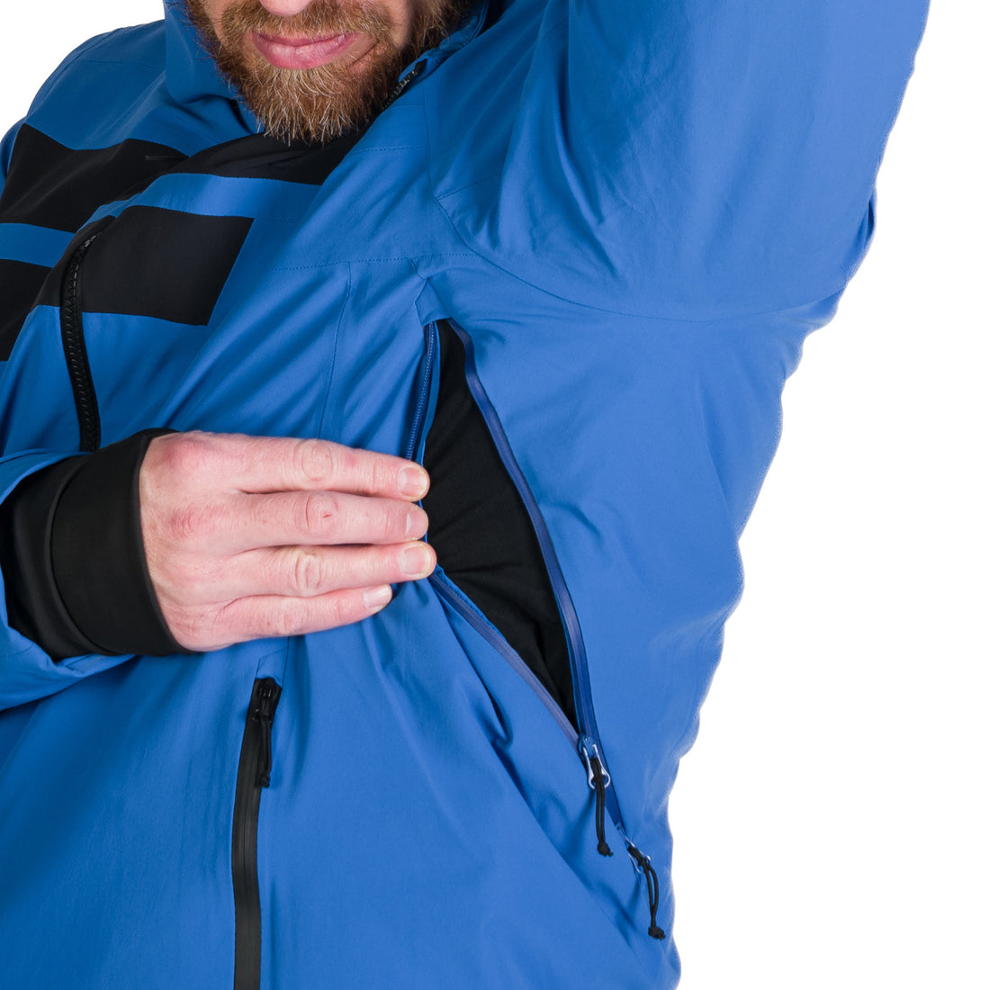 BU-5257SNW men's ski technical jacket fully featured VALERIO