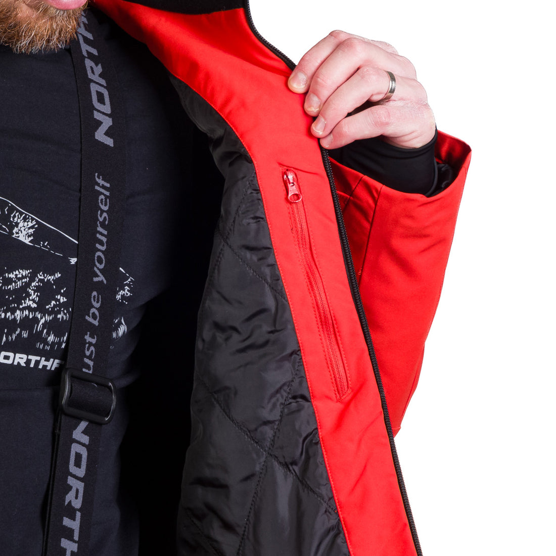 BU-5261SNW men's ski insulated trendy jacket HARDY