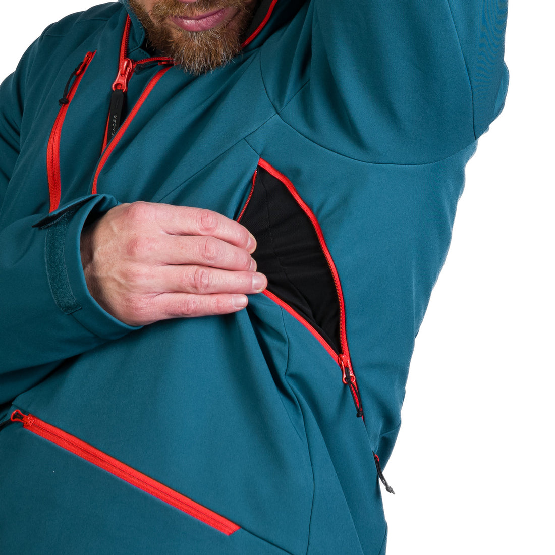 BU-5263SNW men's ski softshell insulated jacket ALPHONSE