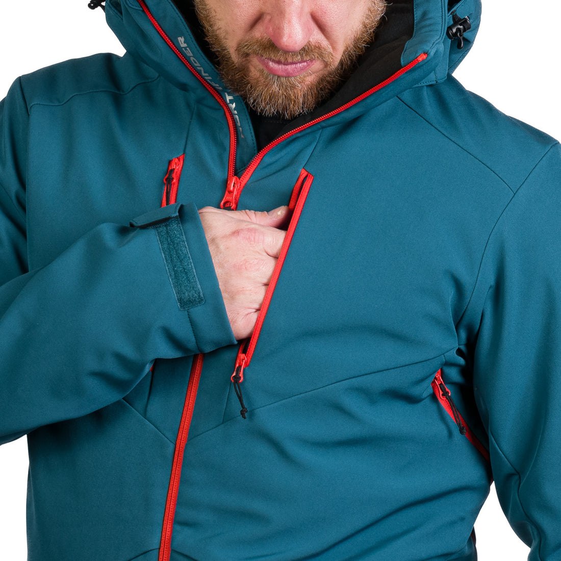 BU-5263SNW men's ski softshell insulated jacket ALPHONSE