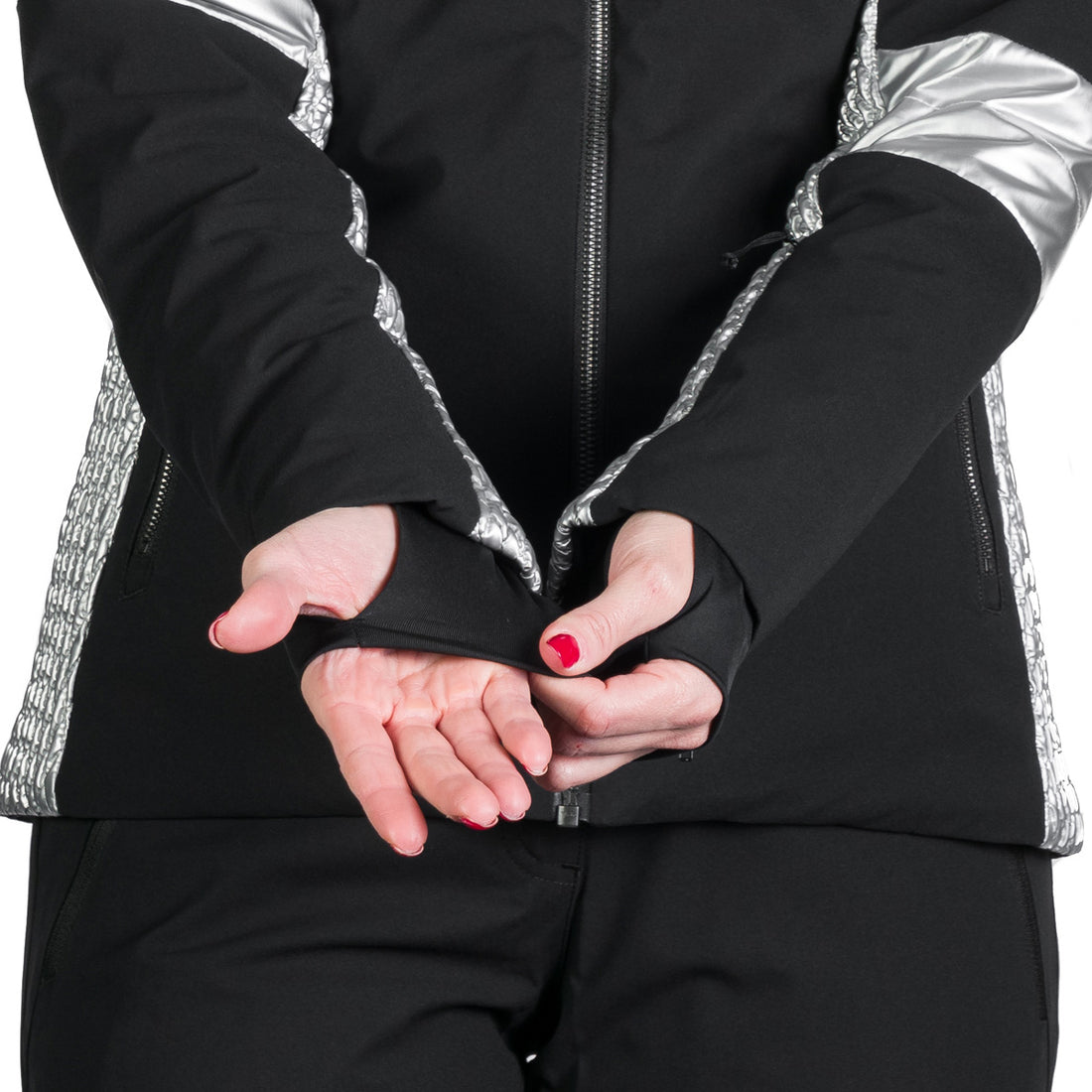 BU-6259SNW women ski trendy prolonged jacket LAURI