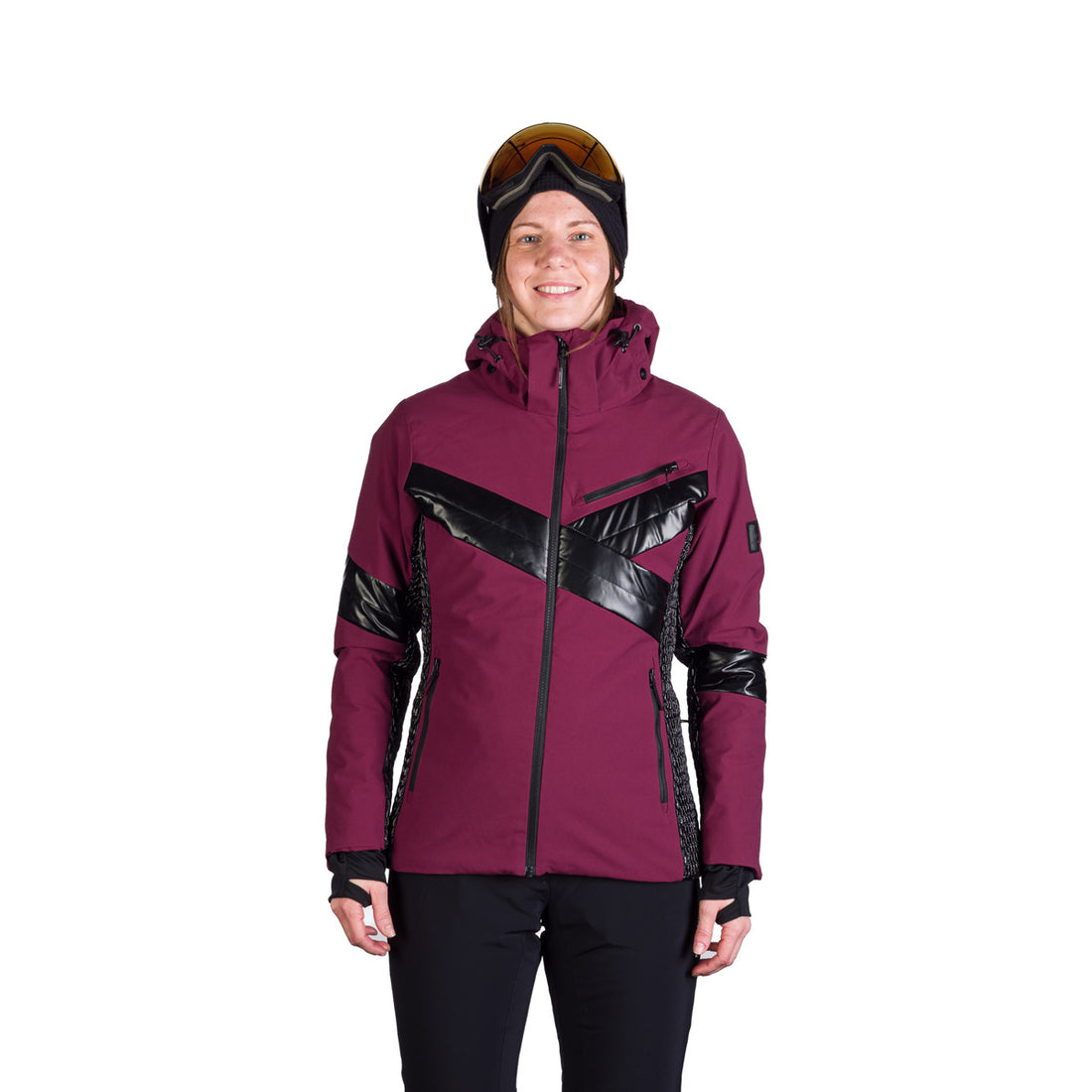 BU-6259SNW women ski trendy prolonged jacket LAURI