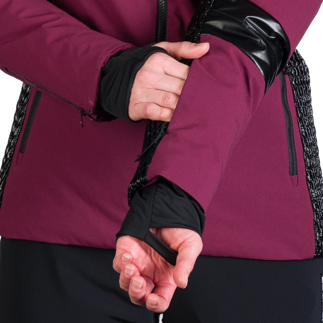 BU-6259SNW women ski trendy prolonged jacket LAURI