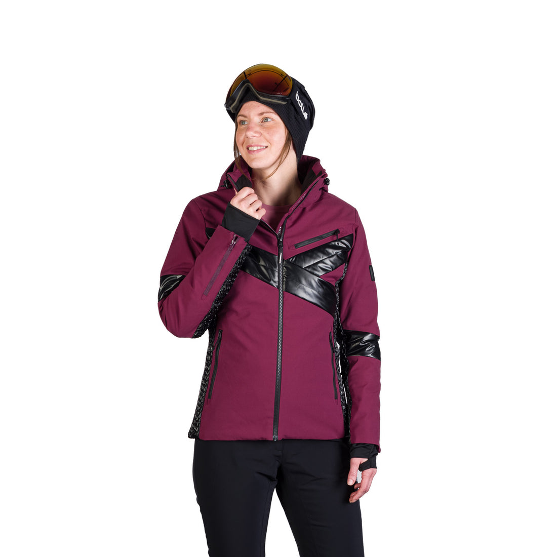 BU-6259SNW women ski trendy prolonged jacket LAURI