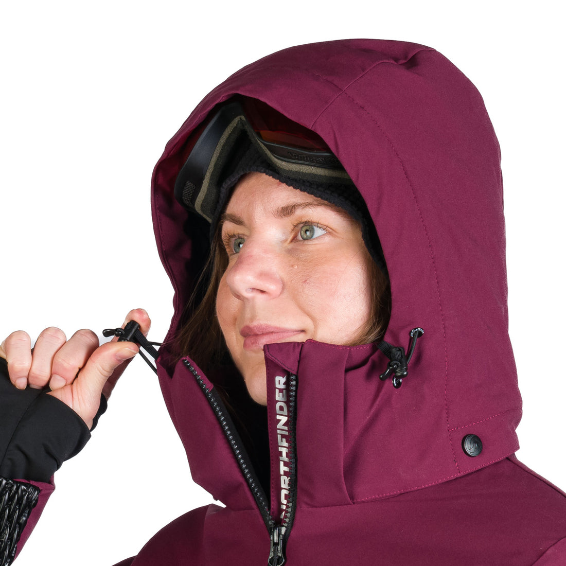 BU-6259SNW women ski trendy prolonged jacket LAURI
