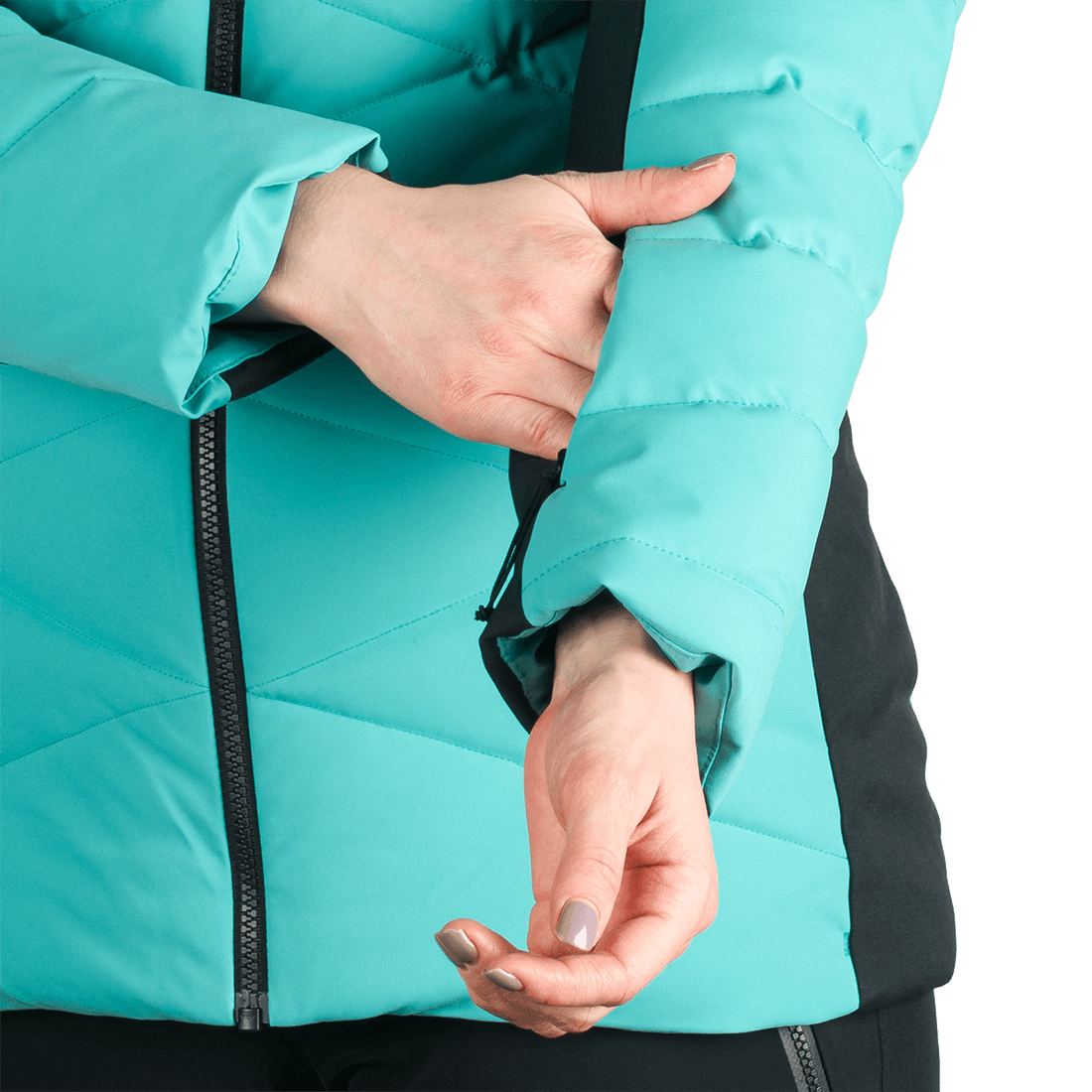 BU-6349SNW women's ski insulated trendy jacket with fur ABIGAYLE