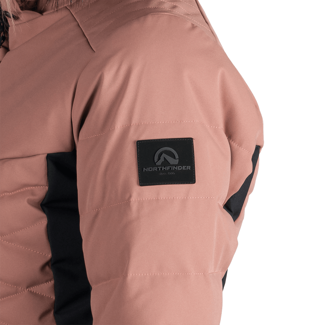 BU-6349SNW women's ski insulated trendy jacket with fur ABIGAYLE