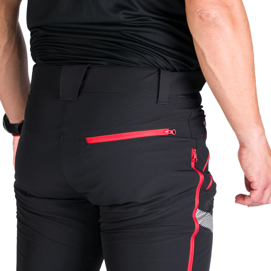 Hybrid full-zip men's softshell pants GANEK