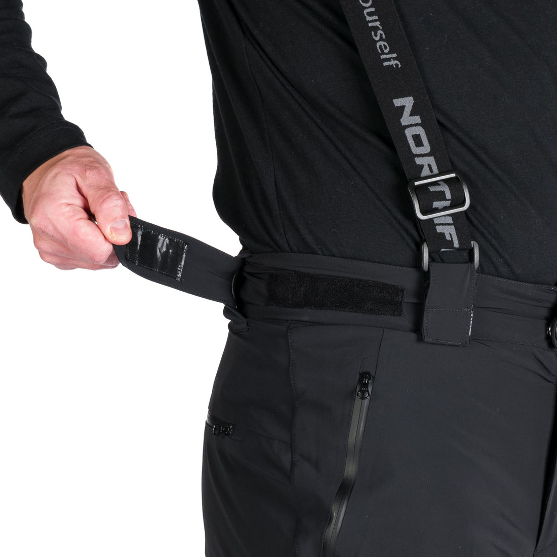Men's elastic ski pants with full VITO equipment