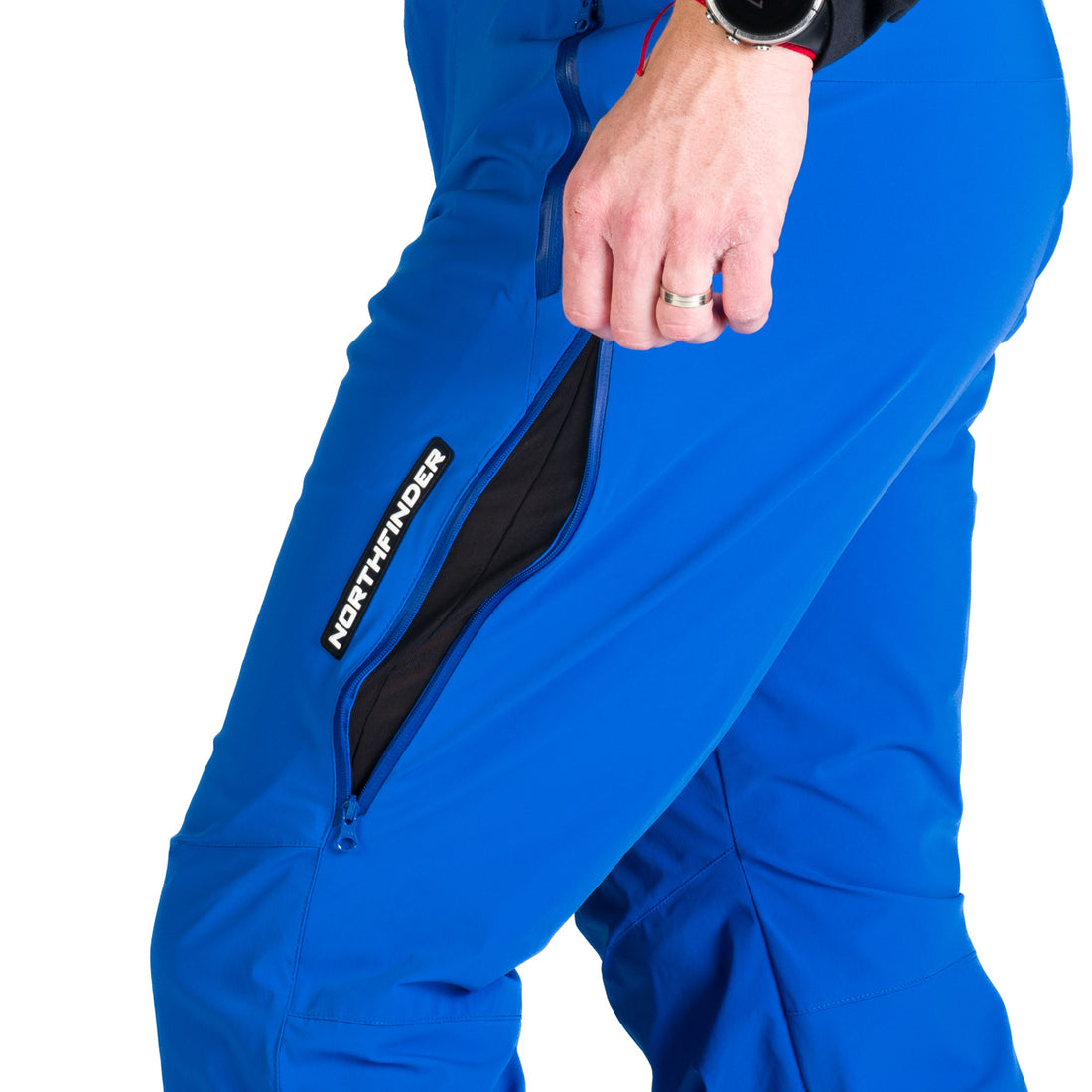 Men's elastic ski pants with full VITO equipment