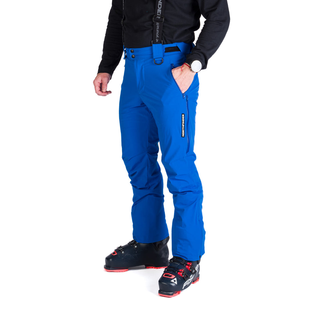 Men's elastic ski pants with full VITO equipment