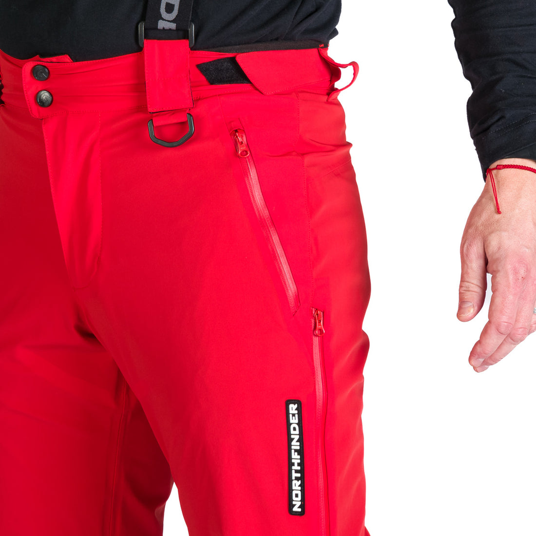 Men's elastic ski pants with full VITO equipment
