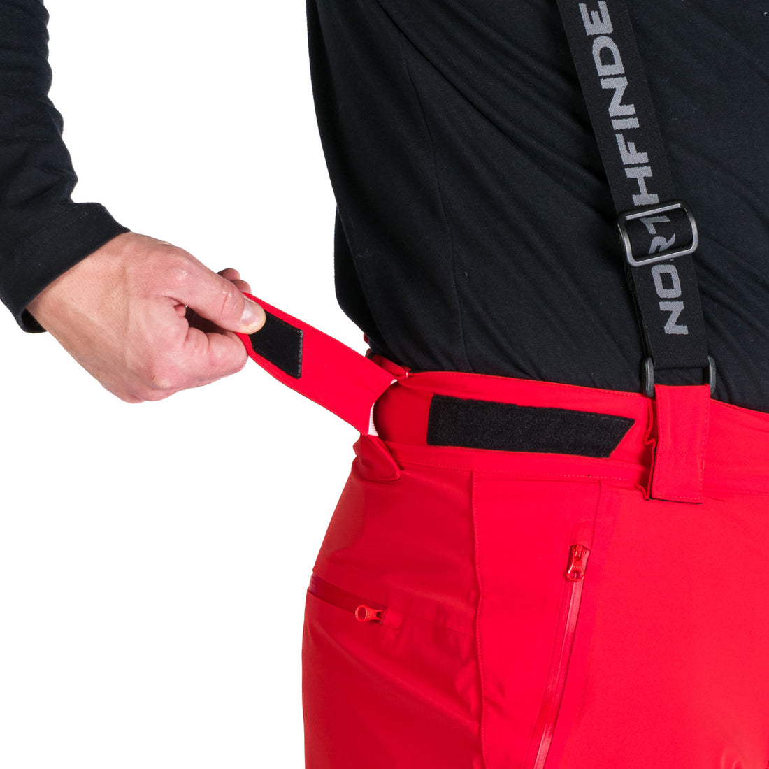 Men's elastic ski pants with full VITO equipment