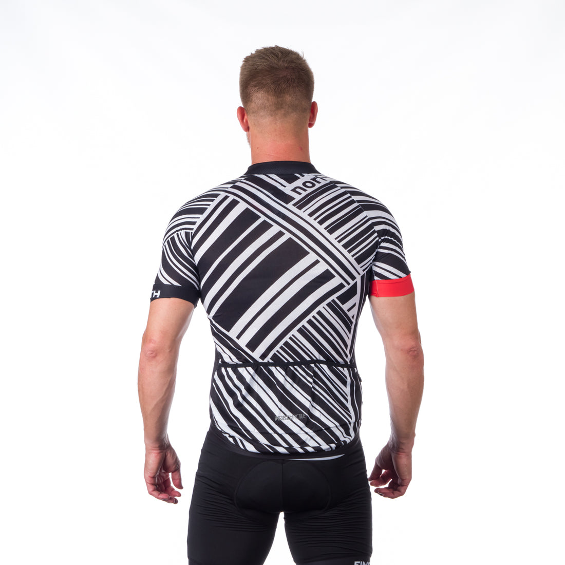 Men's full-zip cycling T-shirt TR-3901MB JAY