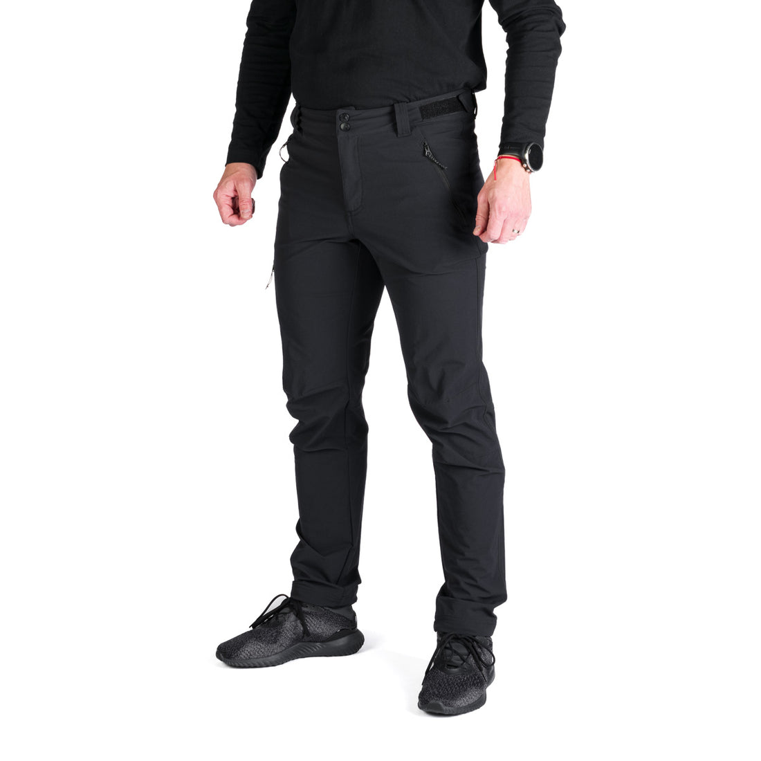 Men's hiking elastic trousers extended MASSIMILIANO - without stitching the bottom hems
