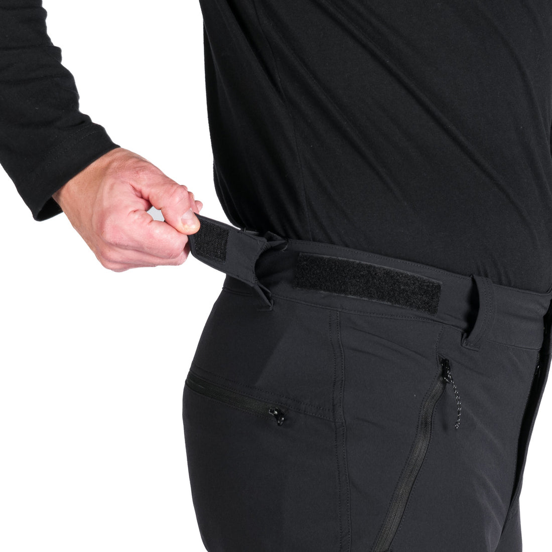 Men's hiking elastic trousers extended MASSIMILIANO - without stitching the bottom hems