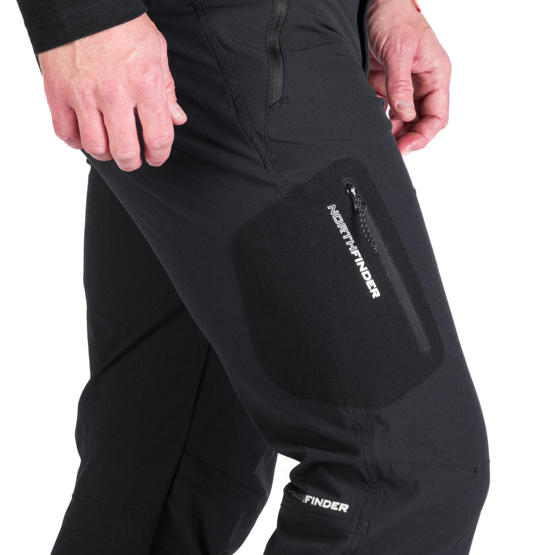 Men's hiking elastic trousers extended MASSIMILIANO - without stitching the bottom hems
