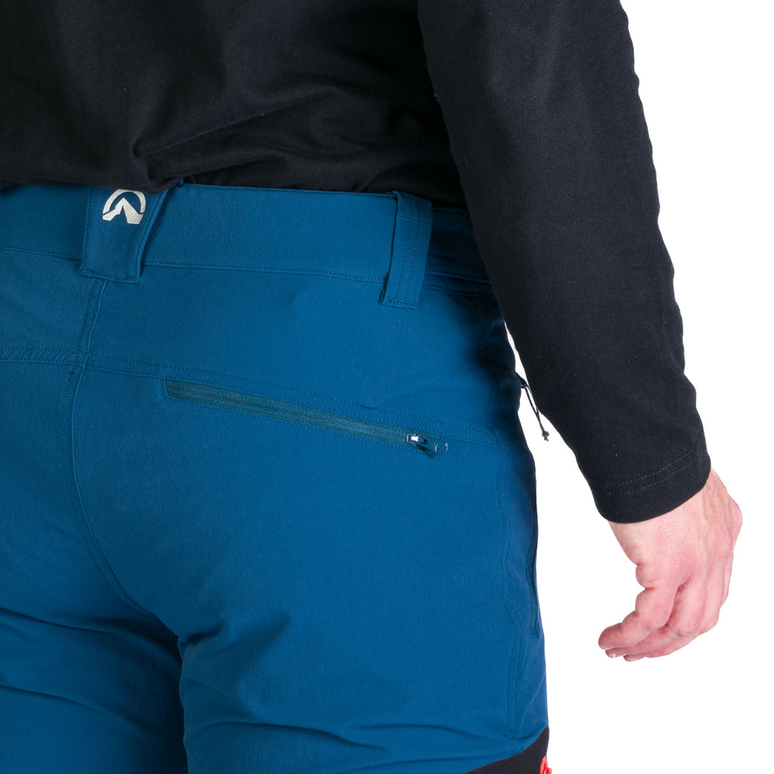 Men's hiking elastic trousers extended MASSIMILIANO - without stitching the bottom hems