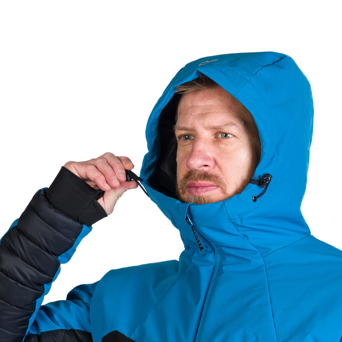 Men's hiking hybrid jacket with hood WATSON