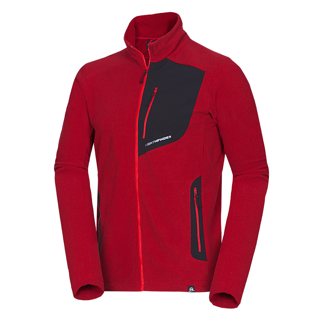 Men's hiking sweatshirt made of melange fleece LUDOVICO