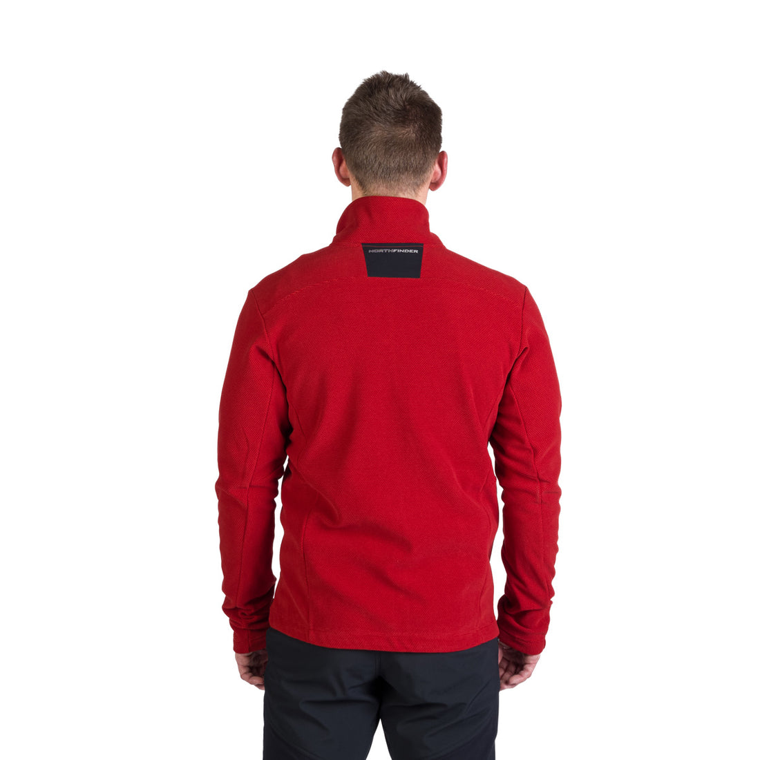 Men's hiking sweatshirt made of melange fleece LUDOVICO