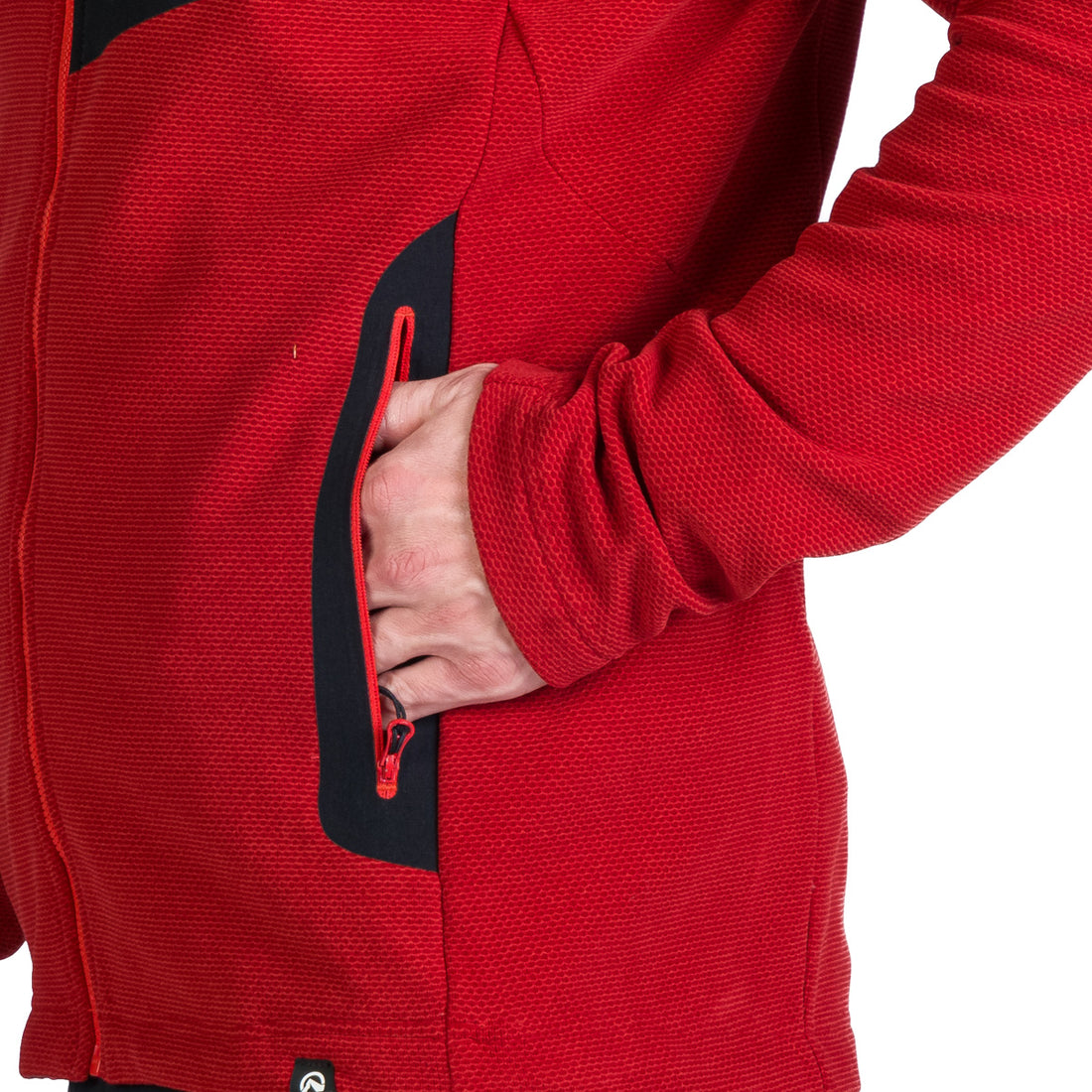 Men's hiking sweatshirt made of melange fleece LUDOVICO