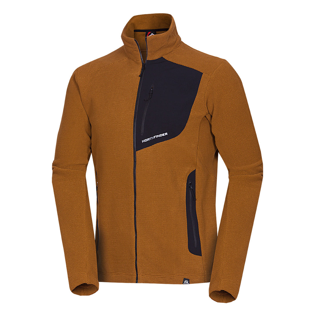 Men's hiking sweatshirt made of melange fleece LUDOVICO
