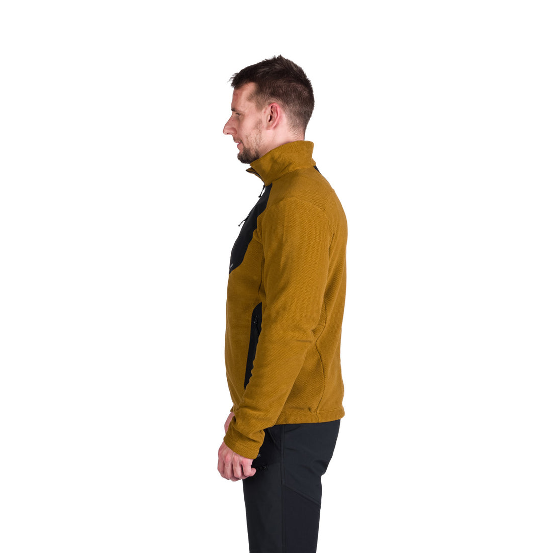 Men's hiking sweatshirt made of melange fleece LUDOVICO