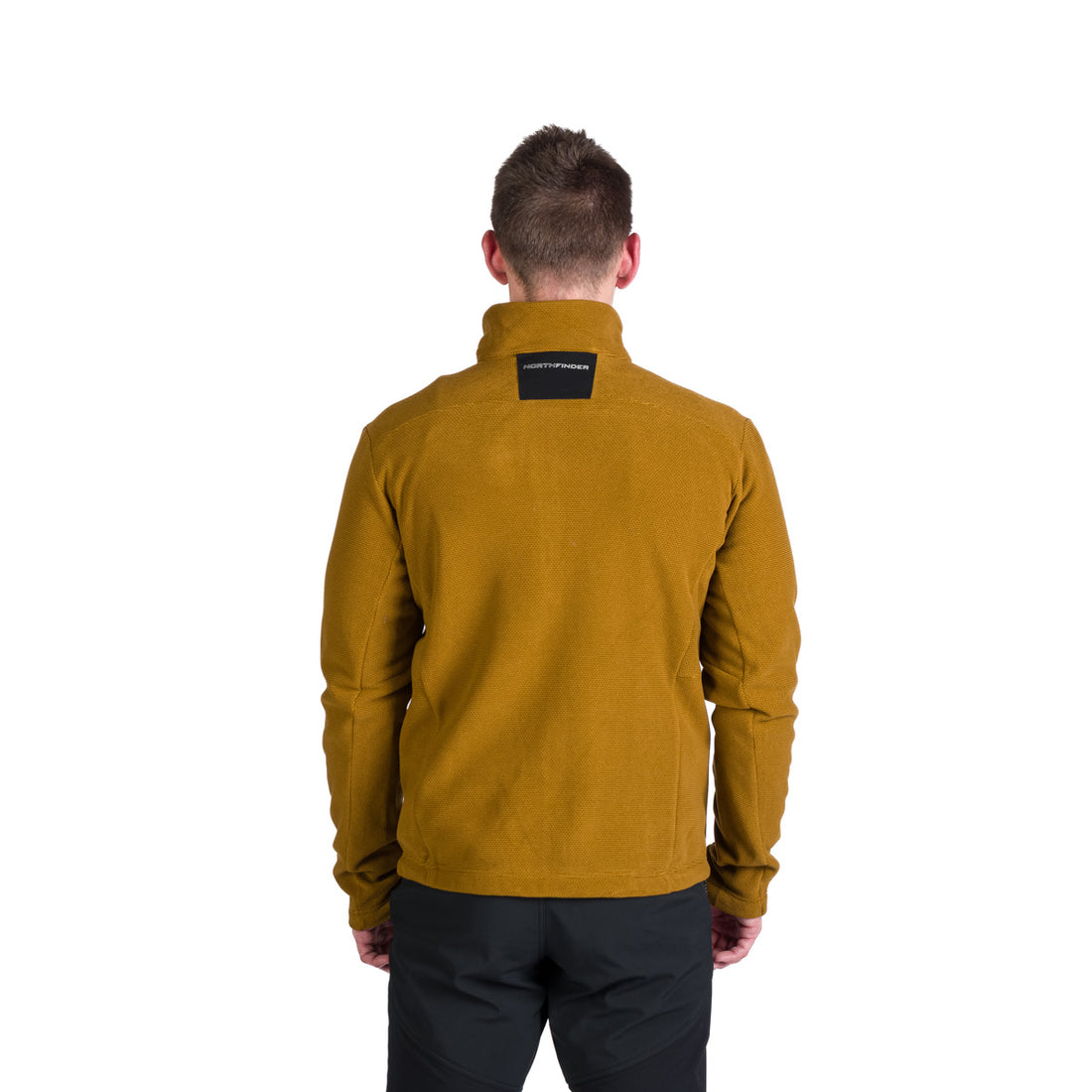 Men's hiking sweatshirt made of melange fleece LUDOVICO