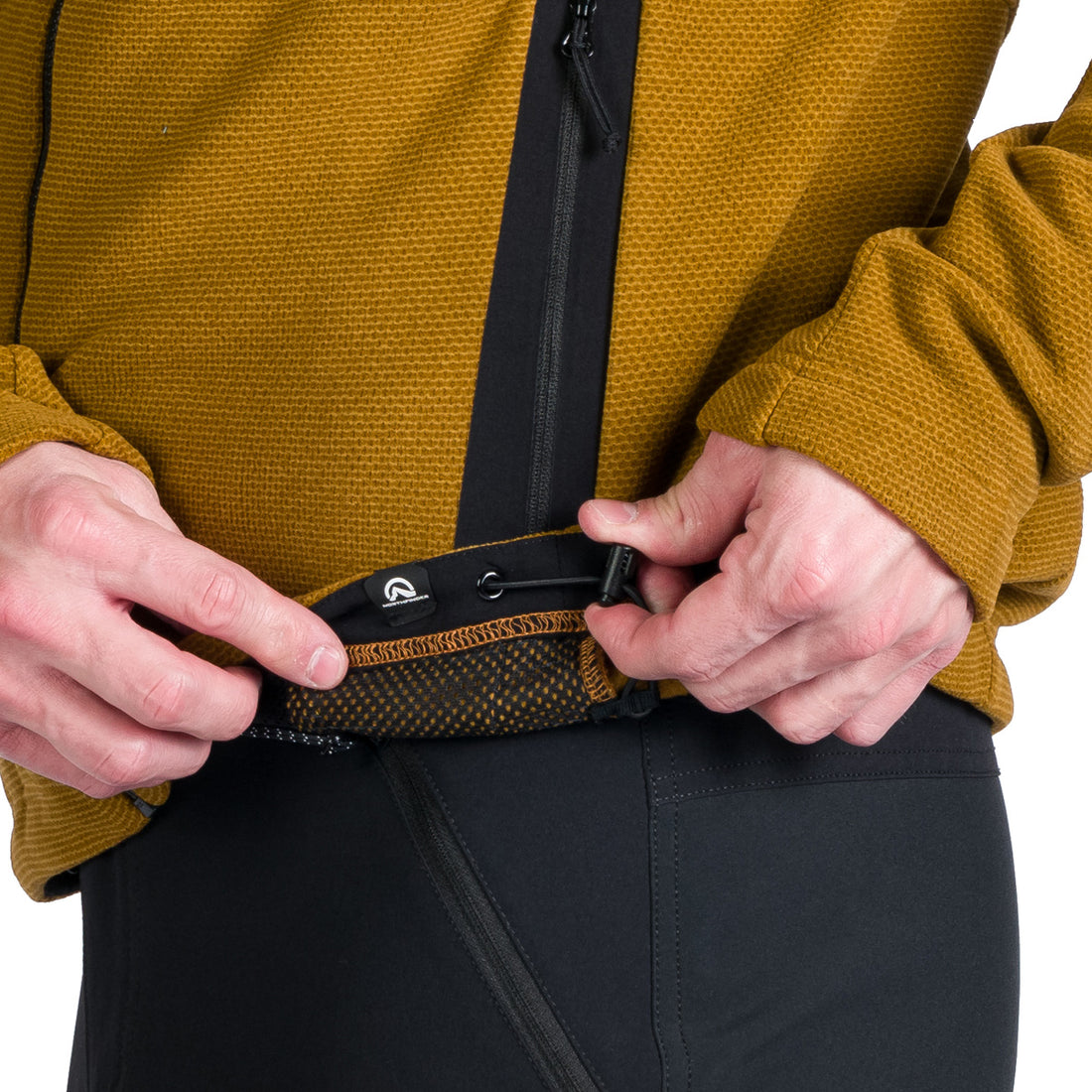 Men's hiking sweatshirt made of melange fleece LUDOVICO