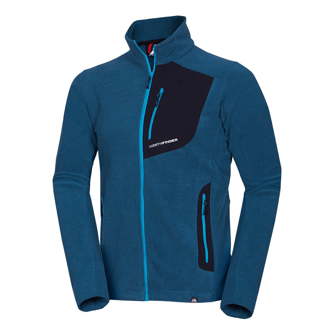 Men's hiking sweatshirt made of melange fleece LUDOVICO