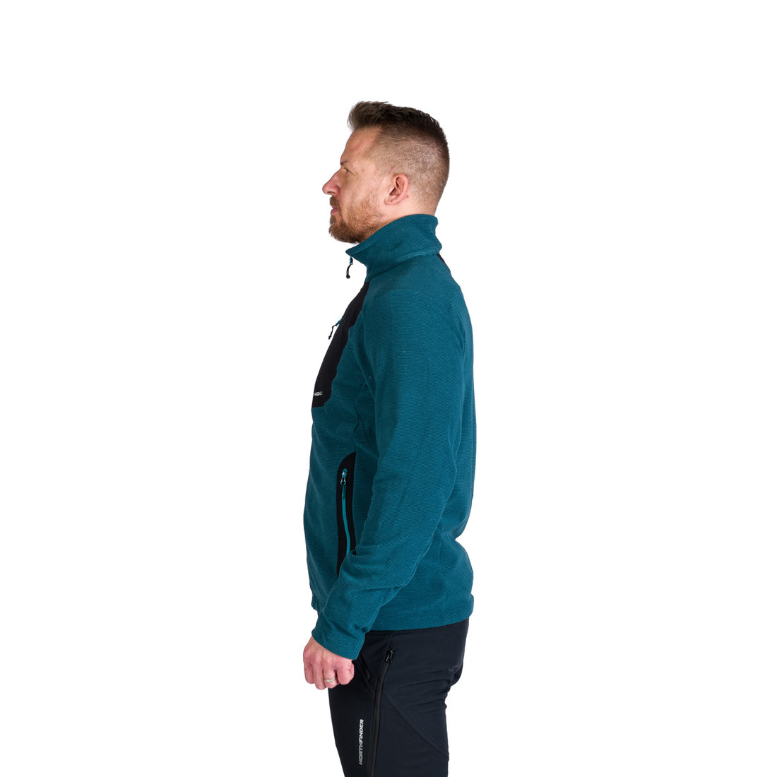 Men's hiking sweatshirt made of melange fleece LUDOVICO