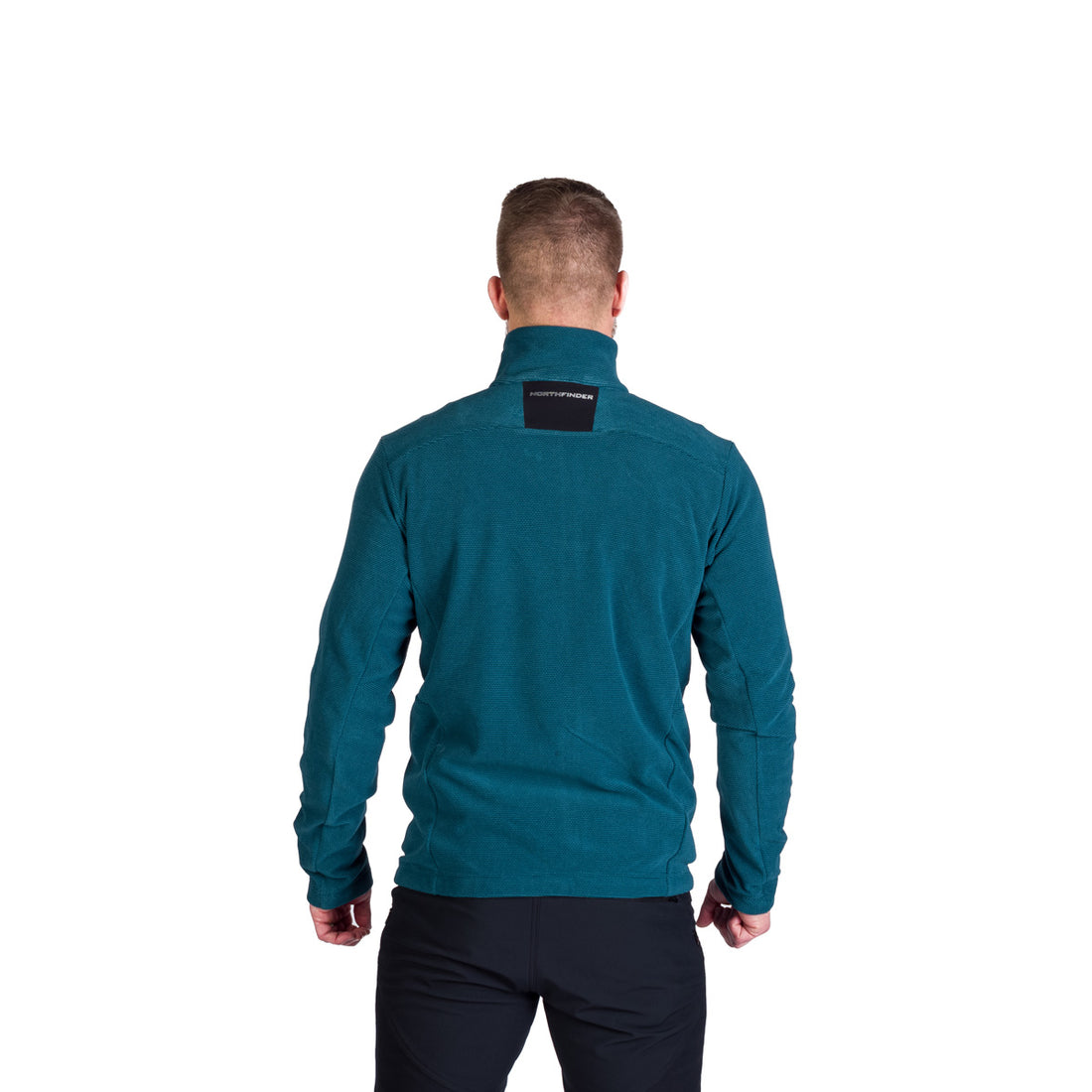 Men's hiking sweatshirt made of melange fleece LUDOVICO