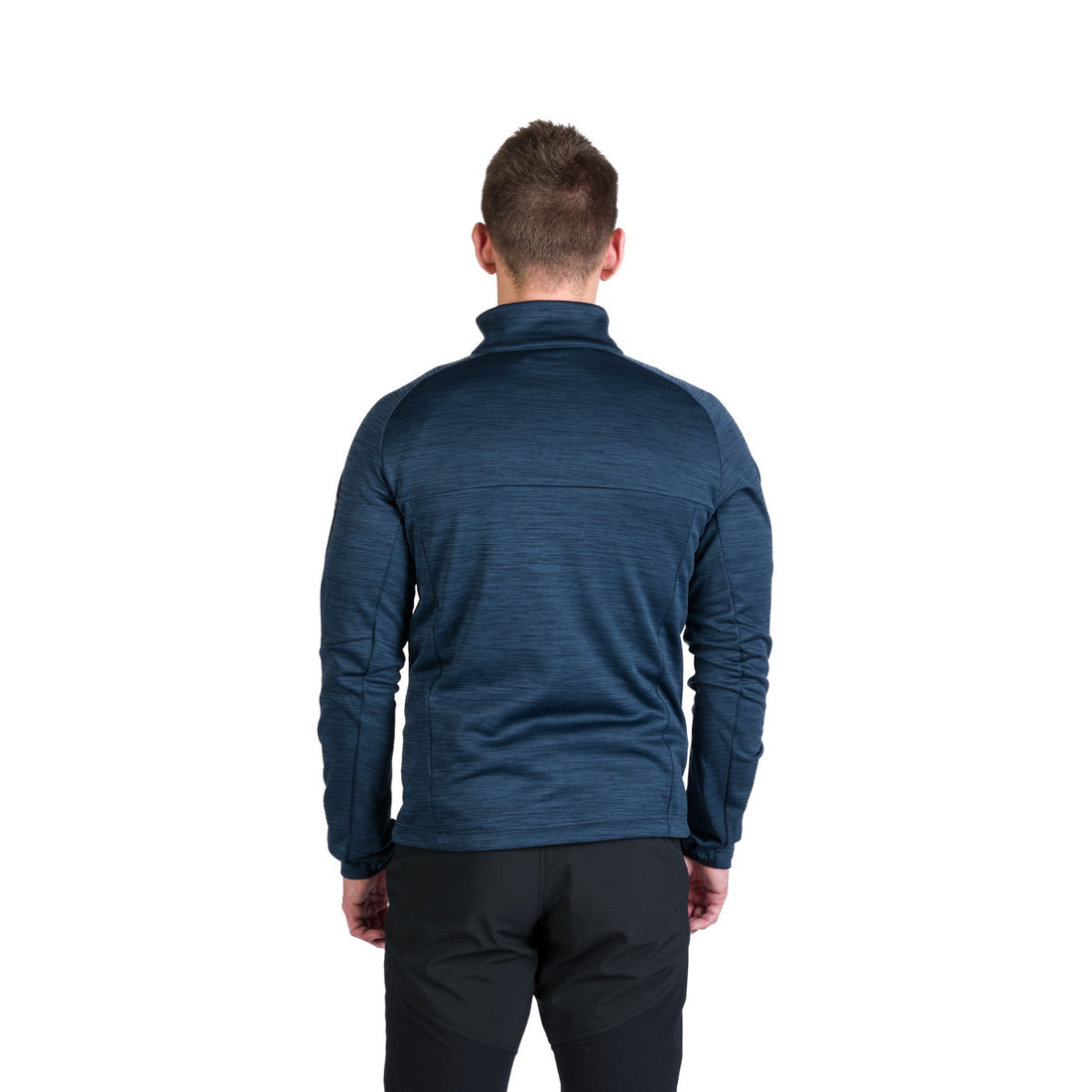 Men's hiking sweatshirt made of melange GIACOMO fleece