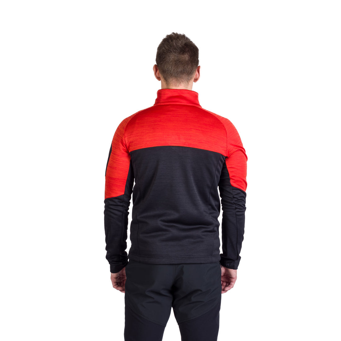 Men's hiking sweatshirt made of melange GIACOMO fleece