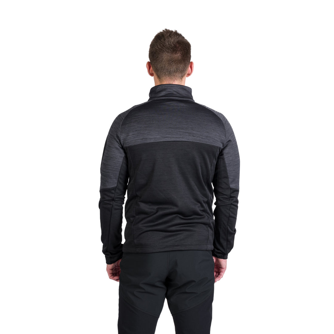 Men's hiking sweatshirt made of melange GIACOMO fleece