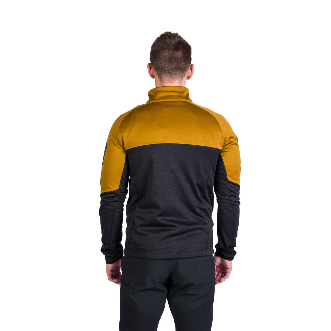 Men's hiking sweatshirt made of melange GIACOMO fleece