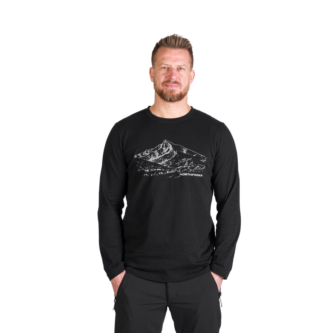 Men's hiking T-shirt made of organic cotton THORNTON