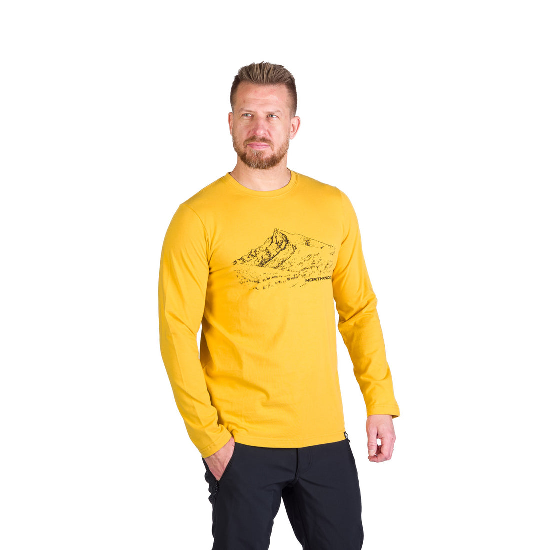 Men's hiking T-shirt made of organic cotton THORNTON