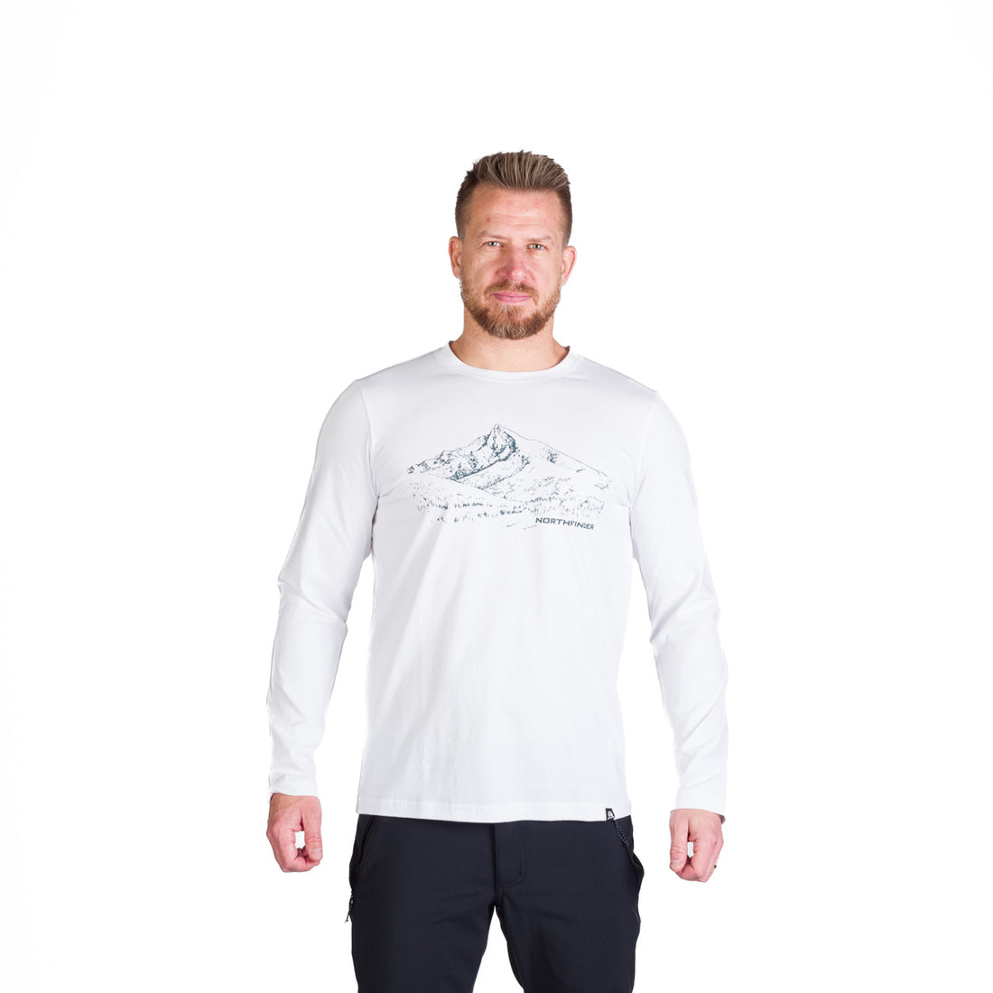 Men's hiking T-shirt made of organic cotton THORNTON