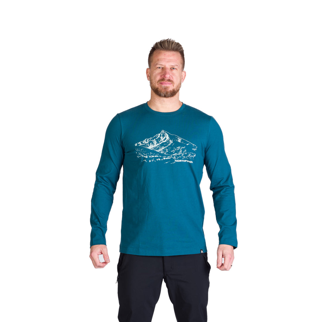Men's hiking T-shirt made of organic cotton THORNTON