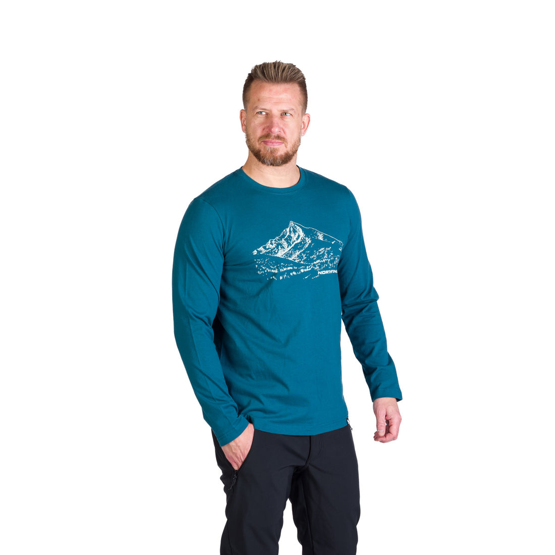 Men's hiking T-shirt made of organic cotton THORNTON
