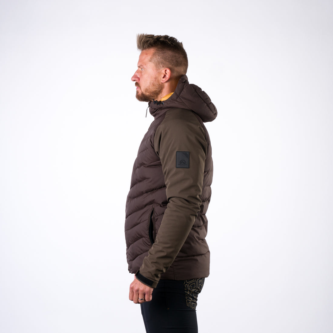Men's insulated jacket combination with softshell NIKOLAS