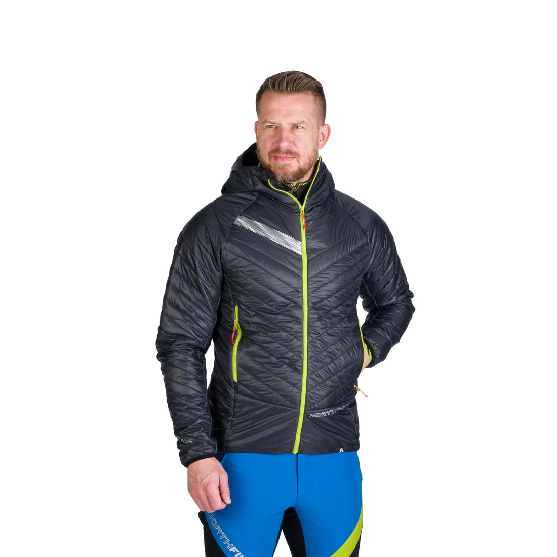 Men's lightweight insulating ski-touring jacket Primaloft® OHNISTE 1