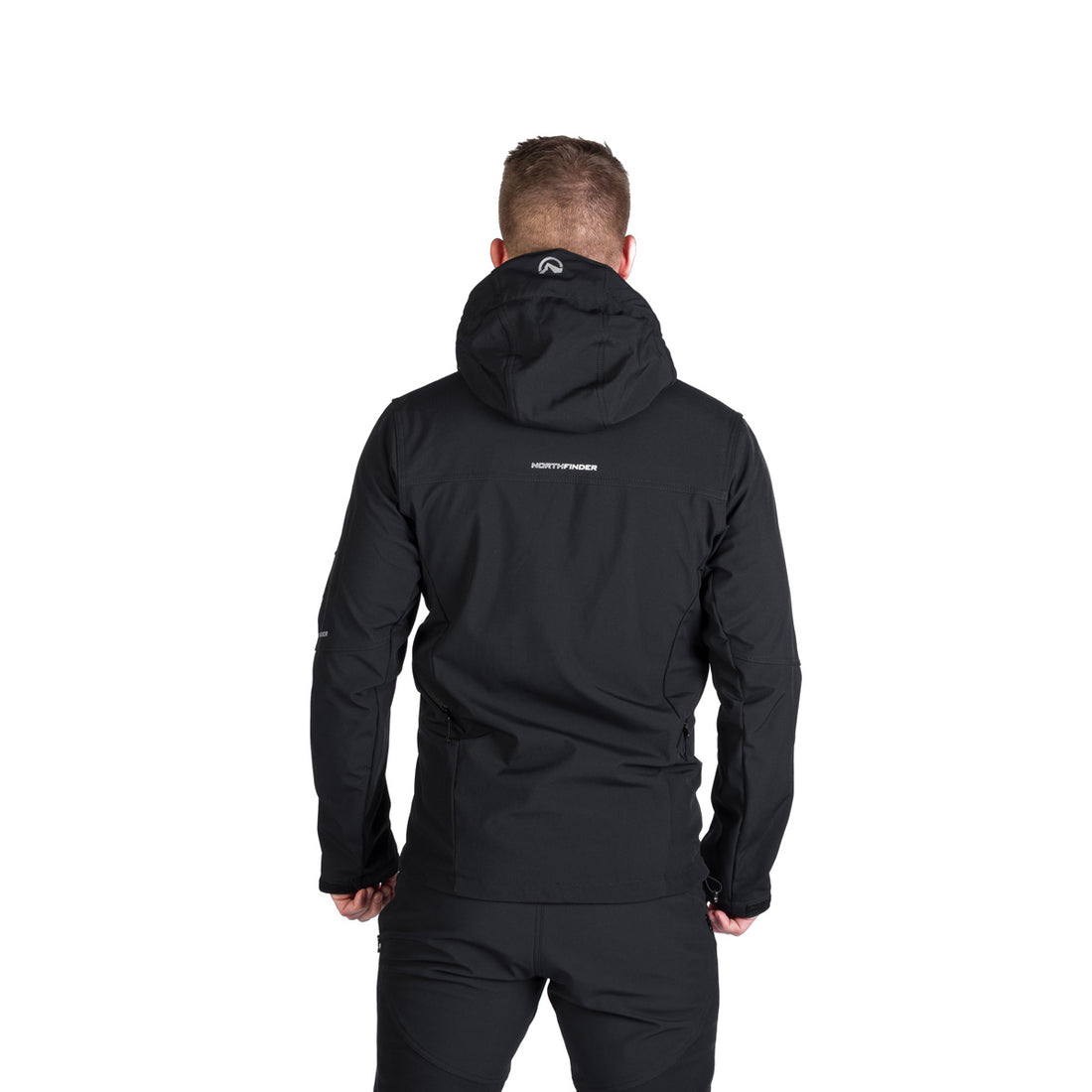Men's outdoor softshell jacket with removable hood GIULIO