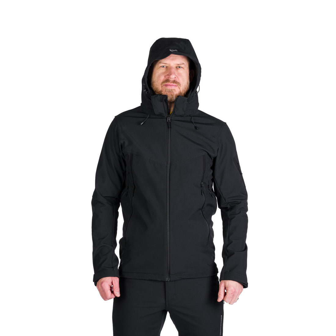 Men's outdoor softshell jacket with removable hood GIULIO